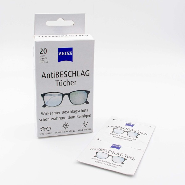 Antibeschlagtücher für Brillen von Zeiss