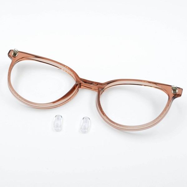 Kunststoffbrille mit "minifits" vor der Montage
